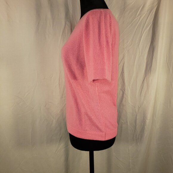 Sutton Studio Cashmere Pink Crew Neck Sweater - S - CRAFT - Picture 3 of 8